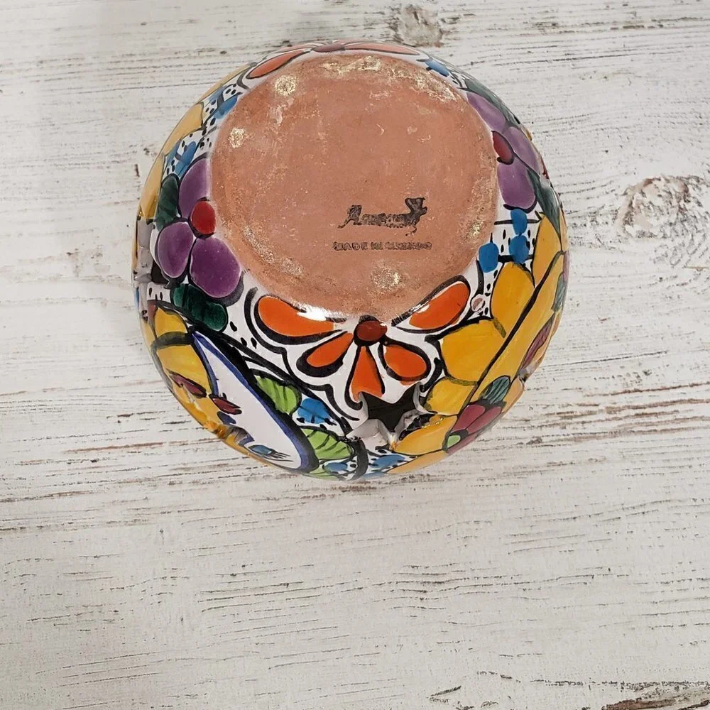 Handmade  Hand painted  Sun Moon Stars Flowers Colorful Candle Holder - Picture 4 of 4